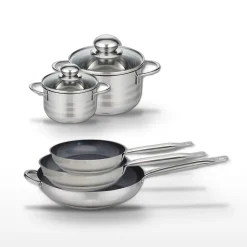 Lot 3 Poêles 24/28/32cm et 2 Faitouts 12/16cm Elo Profi Therm Platinum