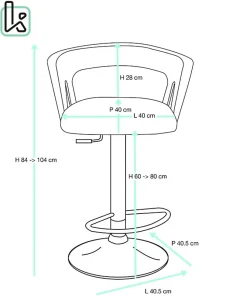 Lot 2 Tabourets De Bar Dossier Accoudoirs Coussin Pivotant Hauteur Réglable AYO (noir Marron)