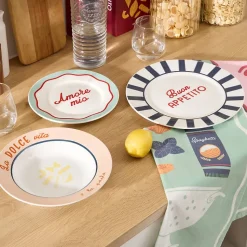 Lot de 6 Assiette La Dolce Vita D22cm - Atmosphera