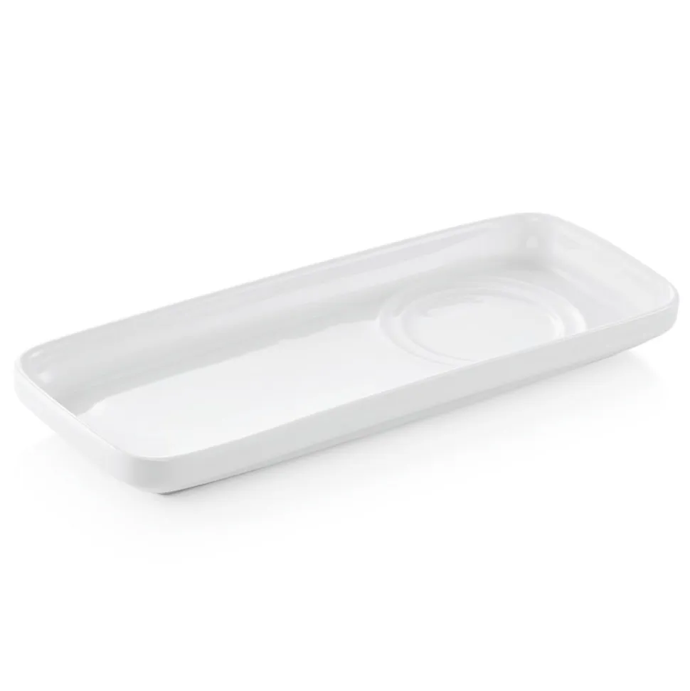 Lot de 6 Assiettes longue a grignoter en Porcelaine L 235 mm l 90 mm H 25 mm - Was Germany