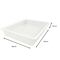 Lot de 9 bacs alimentaires (10,7L - avec couvercle) - Sans BPA. Cuisines, restaurants, poissonneries, boucheries, traiteurs