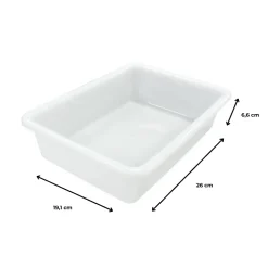 Lot de 12 bacs alimentaires sans BPA (2,2L) - Cuisines, salles à manger, restaurants, poissonnerie, boucherie, traiteurs
