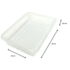 Lot de 6 bacs de décongélation 4,2 L (couvercle vert) - Hôtellerie, restauration, cuisines, salles à manger... Sans BPA