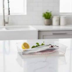 Lot de 3 Bacs de décongélation avec grille de 4,2 L. Restaurants, hôtels, cuisines... Sans BPA