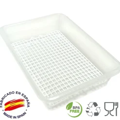 Lot de 3 Bacs de décongélation avec grille de 4,2 L. Restaurants, hôtels, cuisines... Sans BPA