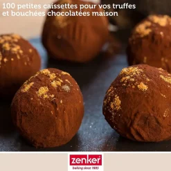 Lot de 100 barquettes alimentaires en papier 2,5 cm Zenker Smart pastry