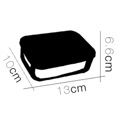 Lot de 12 boîte de conservation rectangulaire avec couvercle hermétique, frigoverre en verre - Longueur 13 x P 10 x Hauteur 6.6 cm