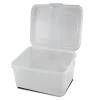 Lot de 12 boîte de conservation carrée avec couvercle, récipient alimentaire, 2.1 L - Longueur 19.5 x Profondeur 19.5 x H 11.5 cm