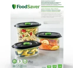 Lot de 3 boîtes pour appareil sous vide Foodsaver FFC026X