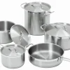 Lot de 5 Casseroles Acier compatibles induction - Bartscher