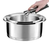 Lot de 2 casseroles 16/20cm avec poignée amovible Inox - Ycône par Cuisinox