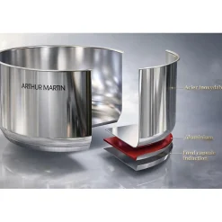 Lot de 3 casseroles inox manche amovible Arthur Martin AM3456