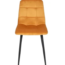 Lot De 4 Chaises - Home Deco Factory - Mateo - Confortables - Jaune Moutarde