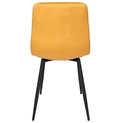 Lot De 4 Chaises - Home Deco Factory - Mateo - Confortables - Jaune Moutarde