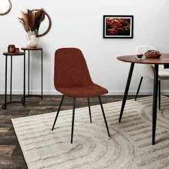 Lot de 4 Chaises Côtelé 