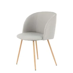 Lot de 2 Chaises Déco "Celina" 84 cm Gris