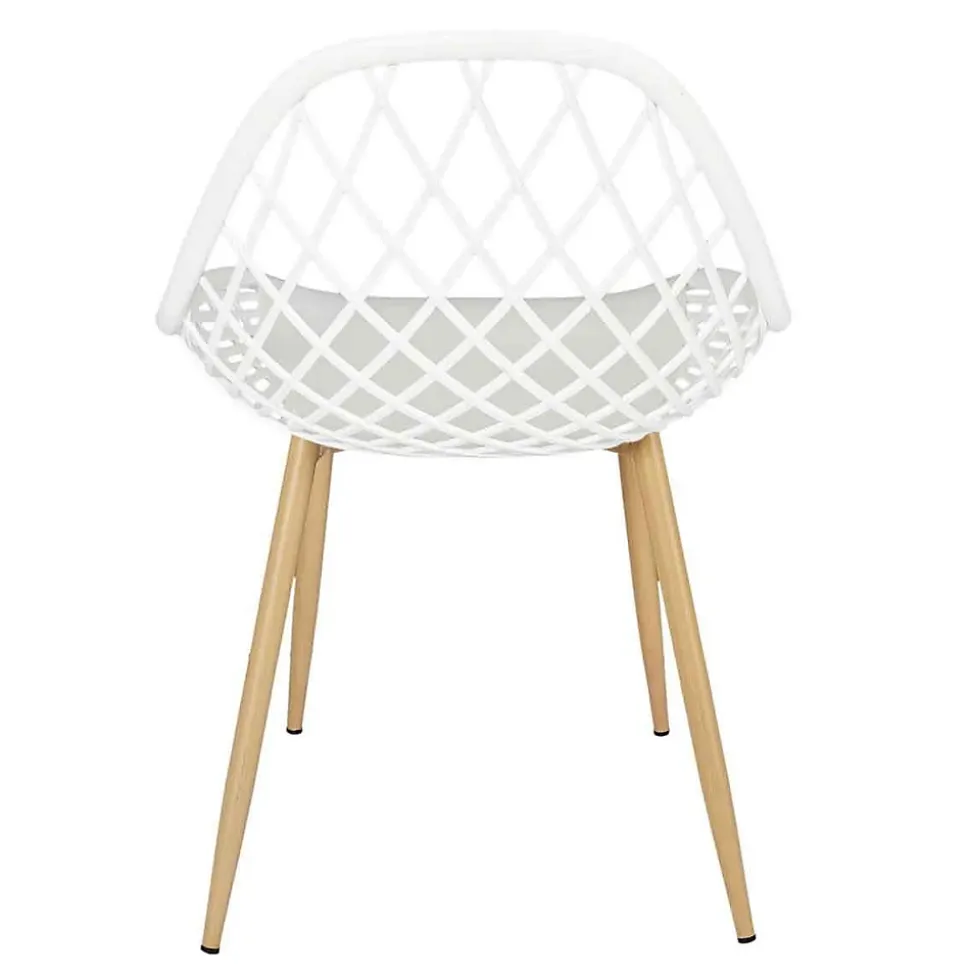 Lot de 4 Chaises Design "Malaga" 80cm Blanc