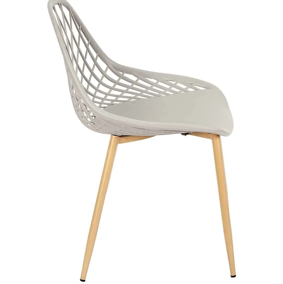 Lot de 4 Chaises Design "Malaga" 80cm Taupe