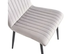 Lot de 2 chaises en velours 