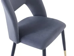 Lot de 2 chaises en velours 