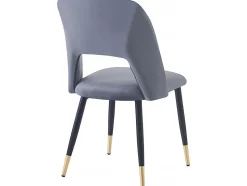 Lot de 2 chaises en velours 