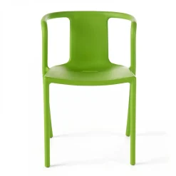 Lot de 4 chaises plastique vert Oviala