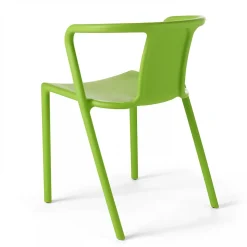 Lot de 4 chaises plastique vert Oviala