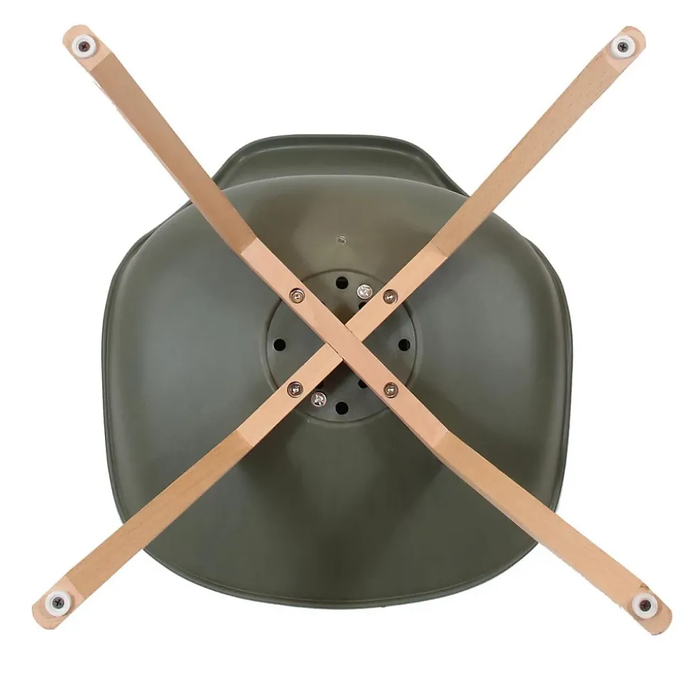 Lot de 4 Chaises Scandinave "Skansen" 81cm Kaki