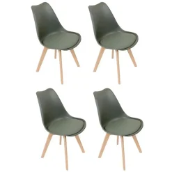Lot de 4 Chaises Scandinave