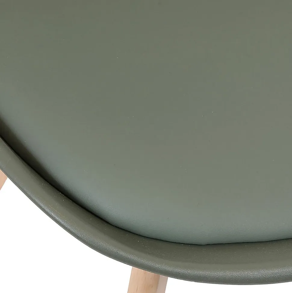 Lot de 4 Chaises Scandinave "Skansen" 81cm Kaki