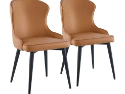Lot de 2 Chaises "Tina" Marron