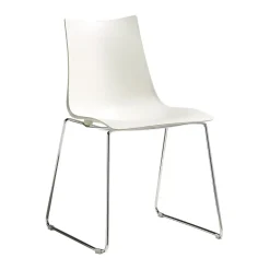 Lot de 2 chaises Zebra avec pied luge par Scab