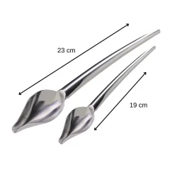 Lot de 2 cuillères plumes à décoration pâtissière Jean Daudignac