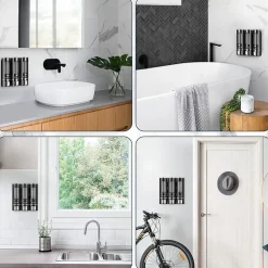 Lot de 3 distributeurs de savon mural - 400 ml - Noir - Distributeur de savon - Distributeur de liquide vaisselle