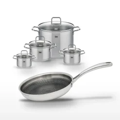 Lot de 4 Faitouts Elo Relief Evolution et Poêle 28 cm