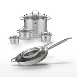 Lot de 4 Faitouts et 2 Poêles Elo Relief Solution