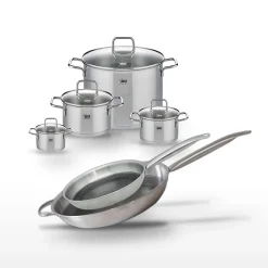 Lot de 4 Faitouts et 2 Poêles Elo Relief Solution