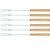 Lot de 6 fourchettes pour fondue bois clair Tableandcook 3008187