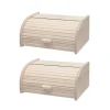 Lot de 2 huches à pain en bois Fackelmann Boissellerie