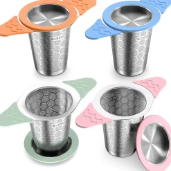 Lot de 4 infuseurs à thé en acier inoxydable
