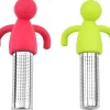 Lot de 2 infuseurs à thé humanoïdes en acier inoxydable