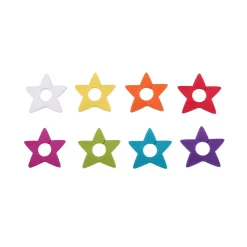 Lot de 8 marqueurs de verre star Multicolore - Tag par Koala