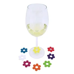 Lot de 8 marqueurs de verre daisy Multicolore - Tag par Koala