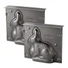 Lot de 2 moules à gâteaux 3D en forme de lapin de Pâques 600 ml Zenker Pâques