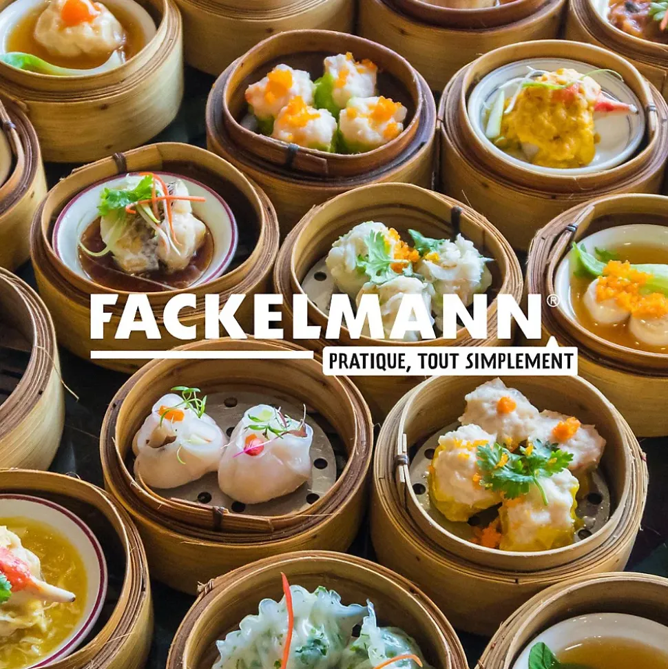 Lot de 10 paires de baguettes de 23cm en bambou Fackelmann Asia Line