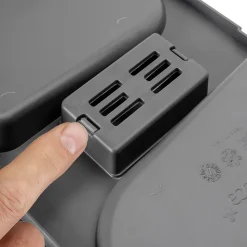 Lot de 5 pastilles anti-odeurs pour couvercle de conteneur Recycle, Odeur de citron, Plastique