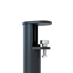 Lot de 2 pieds cylindriques DECO-GEM pour table mange debout en acier époxy noir à vis-étau, H.90 cm