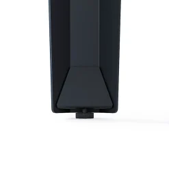 Lot de 2 pieds d'angle DECO-GEM pour table mange debout en acier finition époxy noir à vis-étau, H.90 cm