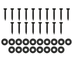 Lot de 2 pieds de table ECD Germany forme rectangulaire 40x43 cm noir acier revêtu par poudre