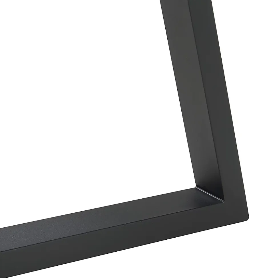 Lot de 2 pieds de table Greiling acier 72 x 70 cm noir en.casa
